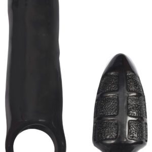 XXXPander Sheath with Double Textured Plug - Black