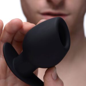 Ass Goblet Silicone Hollow Anal Plug - Small