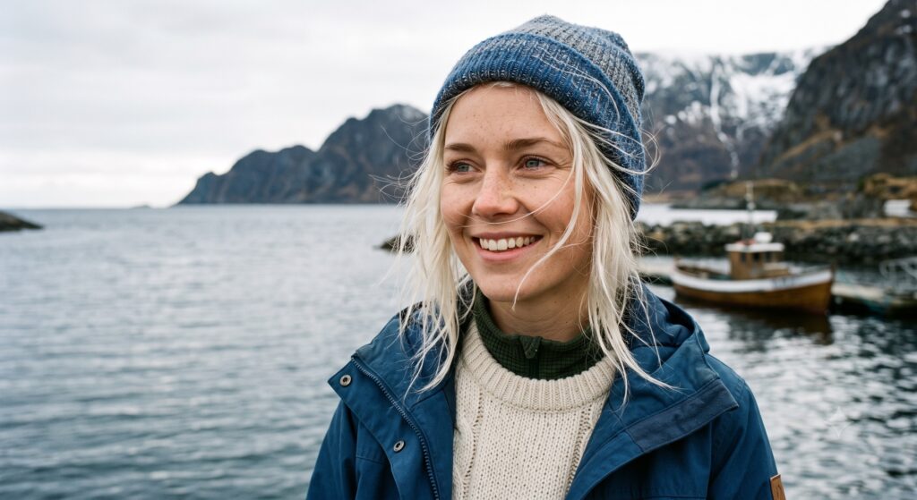 Astrid "Aurora" Lind, 24, Nordic Marine Biologist & Glacial Guide