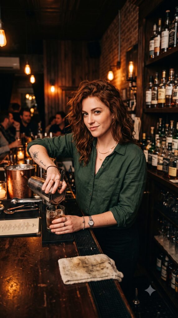 Harper "Whiskey" Hayes, 25, Southern Mixologist & Speakeasy Owner